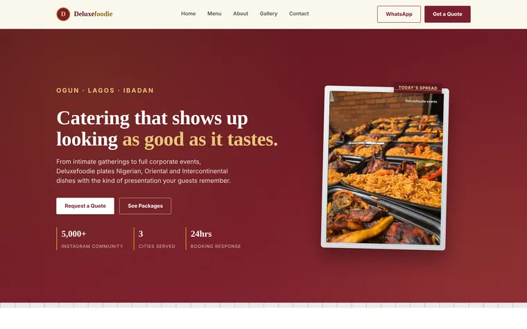 Deluxefoodie Catering preview