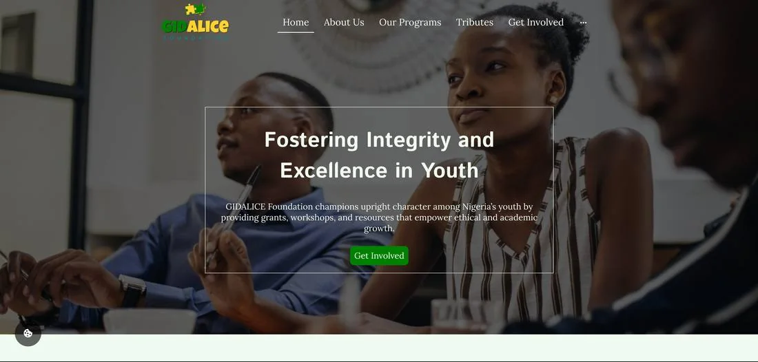 GIDALICE Foundation website