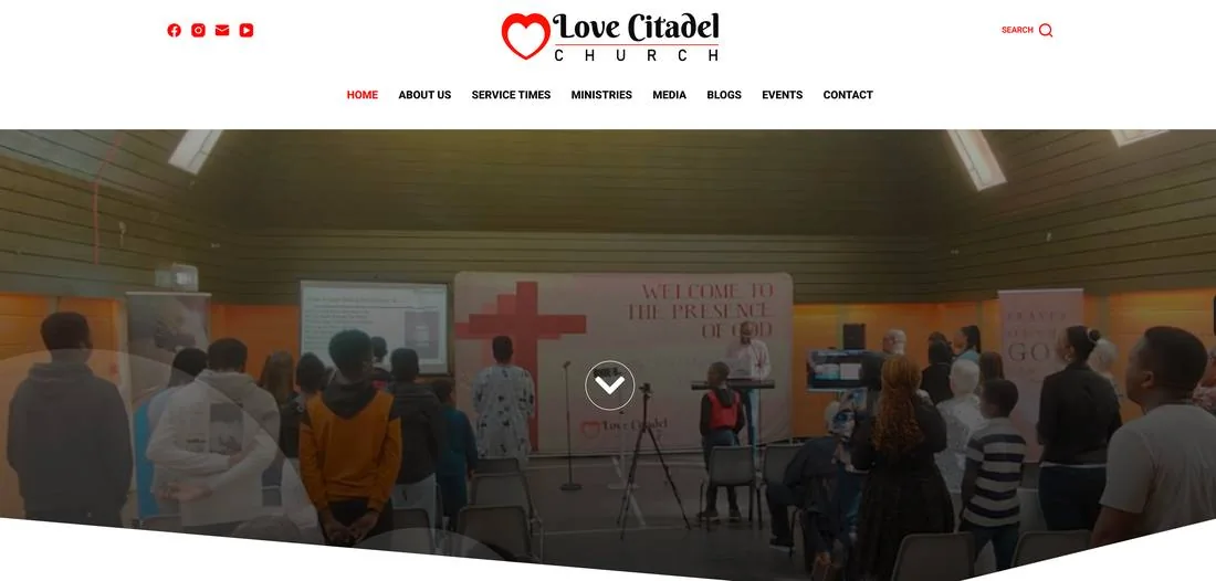 LoveCitadel Church website